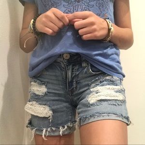 American Eagle ne(x)t lace pocket midi shorts!!